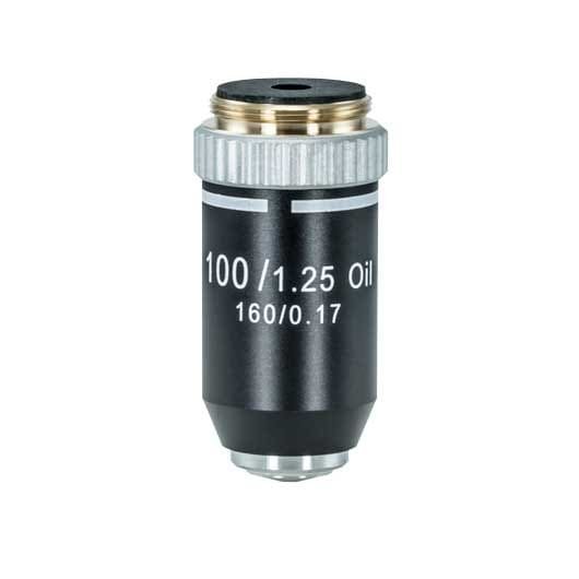 Objetiva planacromática 100x - Ótica Infinita - Para Microscópio B100