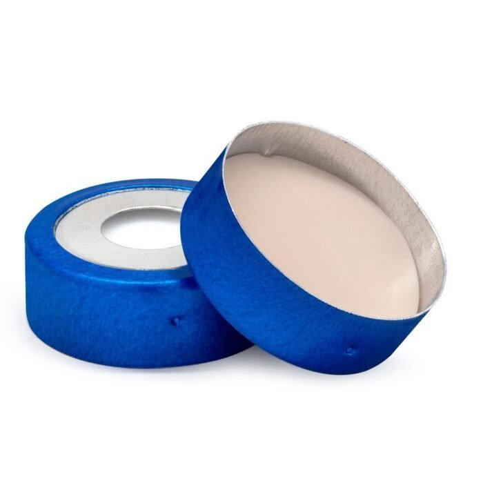 Tampa metálica - Crimp 20mm - Magnética - Septo em PTFE