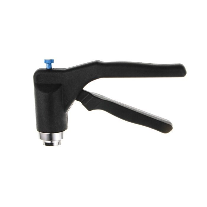 Alicate Crimper para vials de 20mm. Construído em aço inoxidável  e plástico