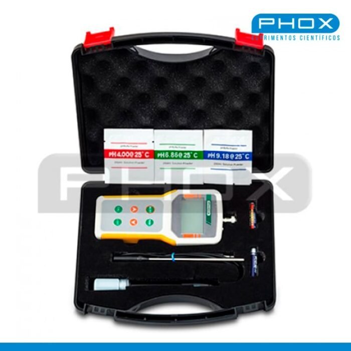 Medidor de pH portátil com maleta