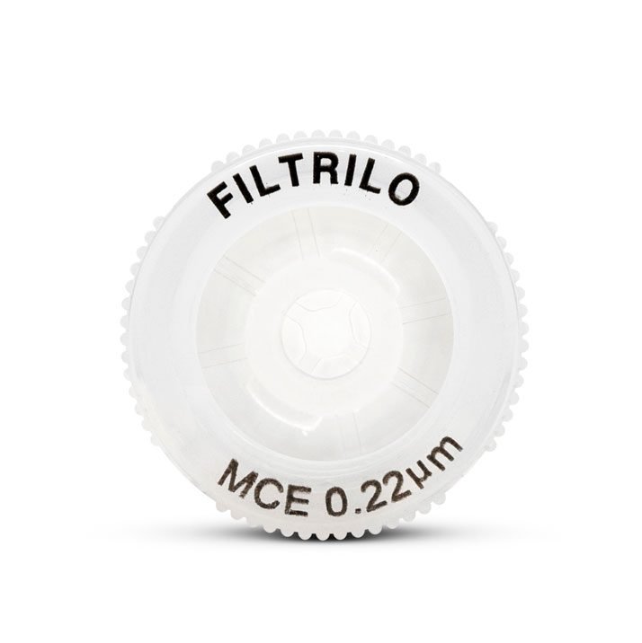 Filtro de seringa em Ésteres de Celulose Mistos - Hidrofílico