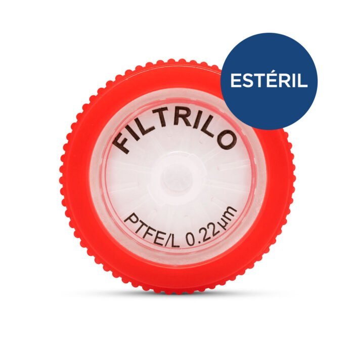 Filtro de seringa em PTFE - Estéril - Hidrofílico - Unidade