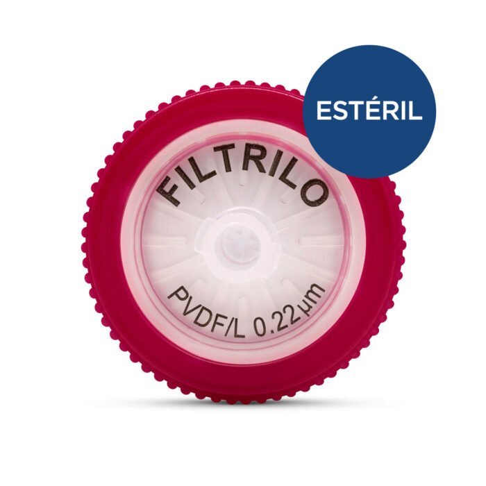 Filtro de seringa em PVDF - Estéril - Hidrofílico - Unidade