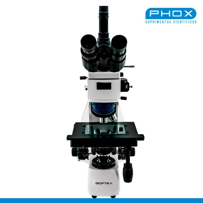 B100 - Microscópio Metalográfico com Óptica Corrigida ao Infinito - FRENTE